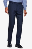 Pantaloni da abito occhio di pernice blu-Dan John