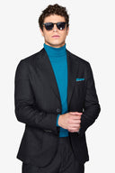 Giacca da abito twill melange nero