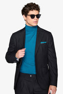 Giacca da abito twill melange nero