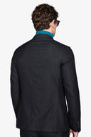 Giacca da abito twill melange nero