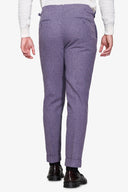 Pantalone da abito flanella viola