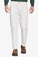 Pantalone gabardina stretch bianco