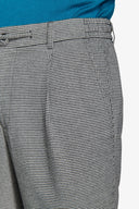 Pantalone da abito worker pied de poule nero