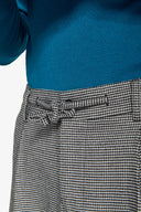 Pantalone da abito worker pied de poule nero