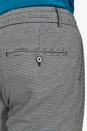 Pantalone da abito worker pied de poule nero