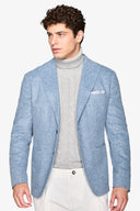 Giacca jersey diagonale celeste-Dan John