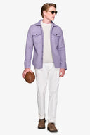 Overshirt flanella viola