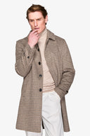 Cappotto Pied de Poule tortora