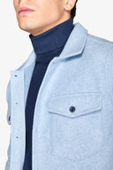 Overshirt flanella celeste-Dan John