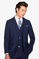 Giacca da abito classico blu slim-Dan John