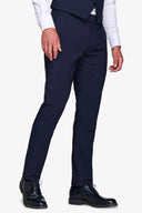 Pantalone da abito classico blu slim-Dan John