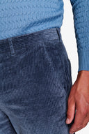 Pantalone da abito in velluto avion