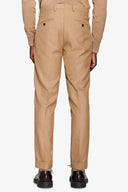Pantalone da abito twill cammello