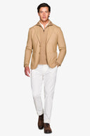Giacca jersey beige
