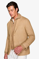 Giacca jersey beige