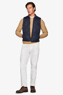 Gilet trapuntato blu-Dan John