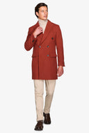 Cappotto doppiopetto cavalry coccio "Pompei"