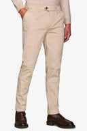 Pantalone chino gabardina gesso-Dan John