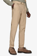 Pantalone cavalry con taschino beige