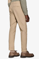 Pantalone cavalry con taschino beige