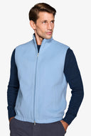 Smanicato full zip celeste