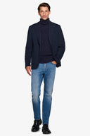 Giacca jersey stretch blu