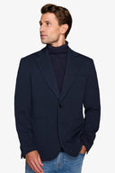 Giacca jersey stretch blu