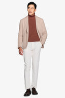 Giacca jersey stretch beige