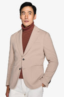 Giacca jersey stretch beige