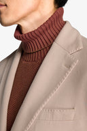 Giacca jersey stretch beige