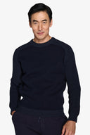 Maglia bimaterica DNJ blu