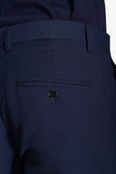 Pantalone da abito armaturato blu slim
