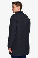 Trench trapuntato blu