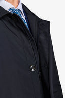 Trench trapuntato blu