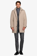 Trench trapuntato beige