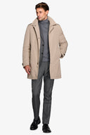 Trench trapuntato beige