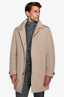 Trench trapuntato beige