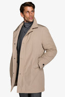 Trench trapuntato beige