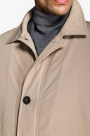 Trench trapuntato beige