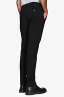 Pantalone chino gabardina nero