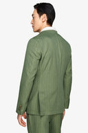 Abito doppiopetto gessato verde-Dan John