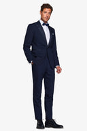 Abito smoking rever a lancia blu slim-Dan John