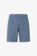 Bermuda melange misto lino denim
