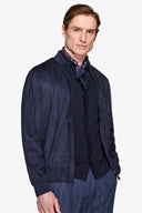 Bomber ecosuede navy-Dan John