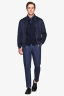 Bomber ecosuede navy-Dan John