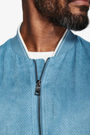 Bomber ecosuede traforato petrolio-Dan John