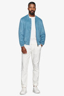 Bomber ecosuede traforato petrolio-Dan John