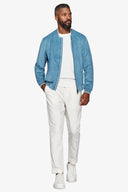 Bomber ecosuede traforato petrolio-Dan John