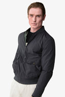 Bomber tasche con pattina blu-Dan John