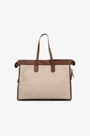 Borsone in cordura beige
